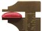10 18mm x 13mm Red Rectangle Flatback Vintage Lucite Plastic Cabochons